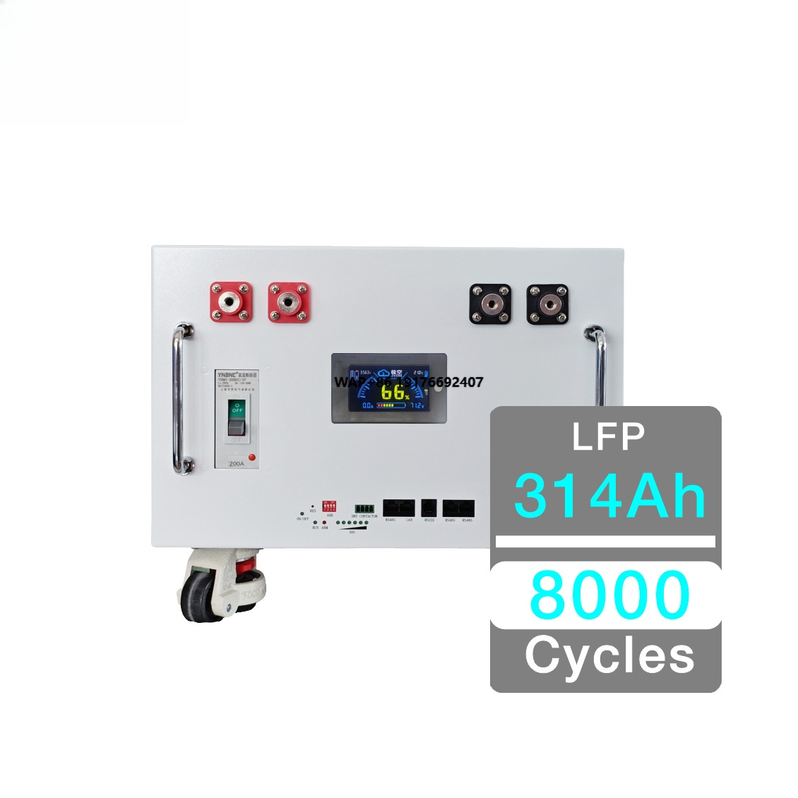 Lithium Battery 100Ah - RWT Grote Capaciteit Opslag Zonnebatterij Lithiumbatterij