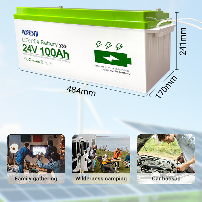 ANENJI LiFePo4 Batterij 24V 10 - Lithium Battery 100Ah recensie en prijs